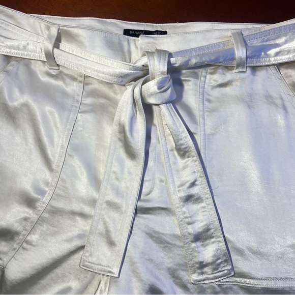 NWT Banana Republic Women’s Utility Shorts Color Snowday Size 14 - Picture 4 of 4